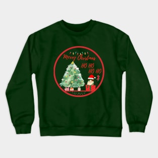 Merry Christmas Santa Cat Ho HO HO Crewneck Sweatshirt